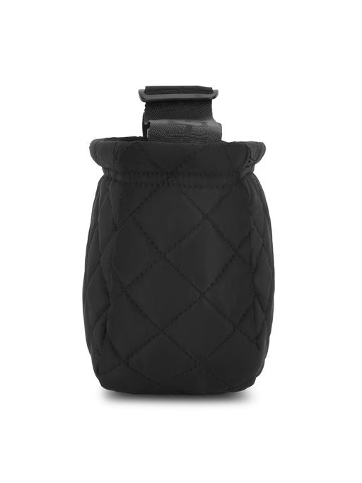 Unisex Quilted Black Side Bag