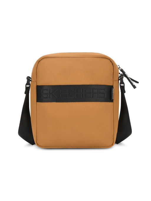 Unisex Front Pocket Brown Crossbody Bag