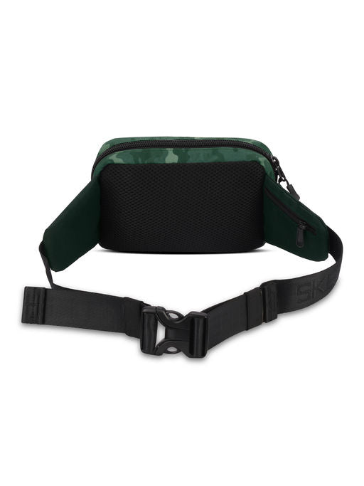 Unisex Green Camouflage Waist Bag