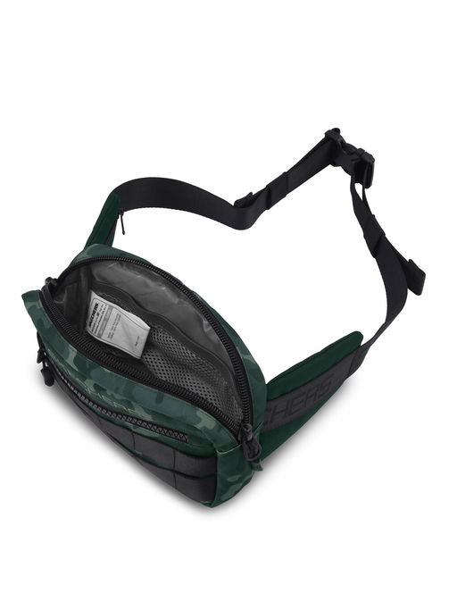 Unisex Green Camouflage Waist Bag