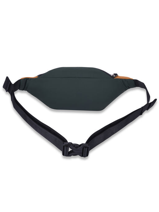 Unisex Single Compartment Brown Waist Bag