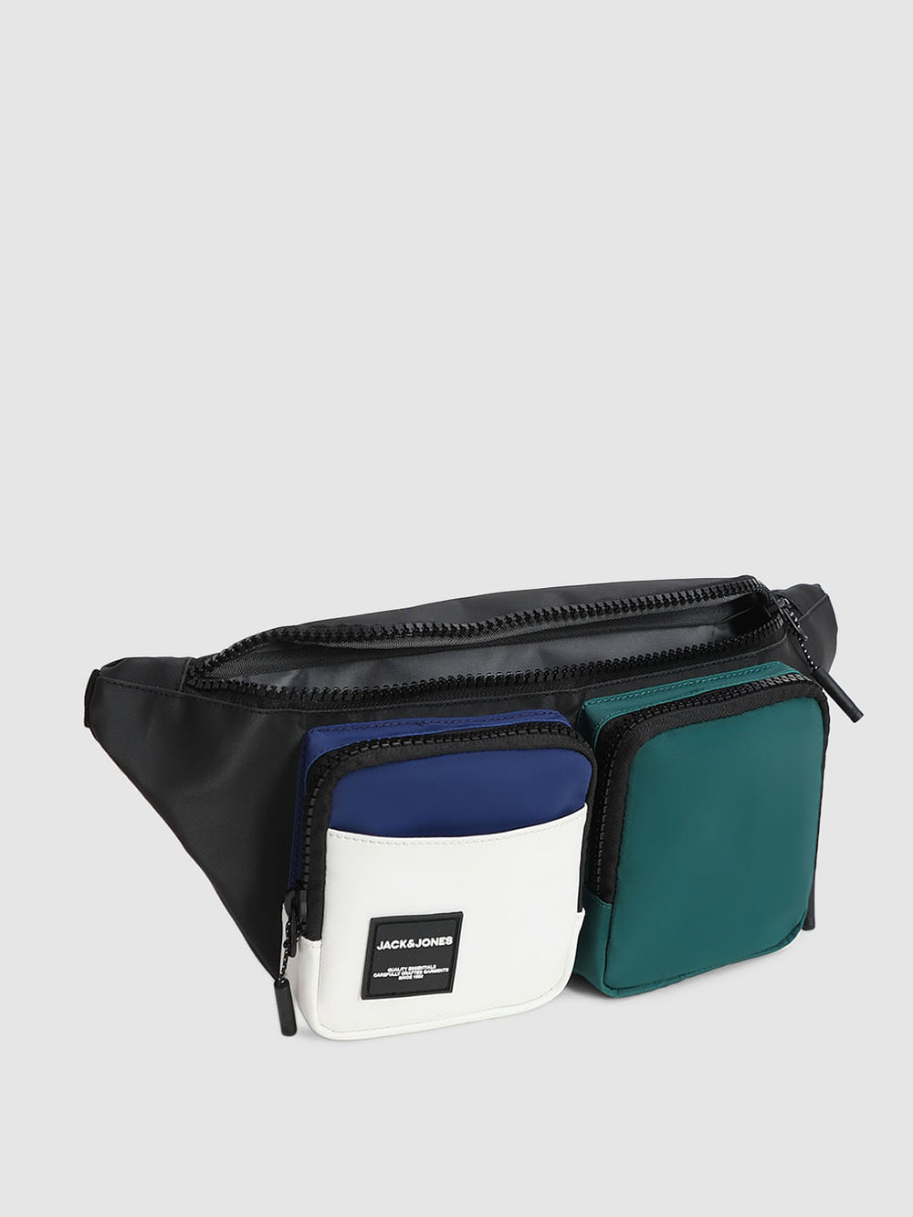 BLACK COLOURBLOCKED CHESTPACK