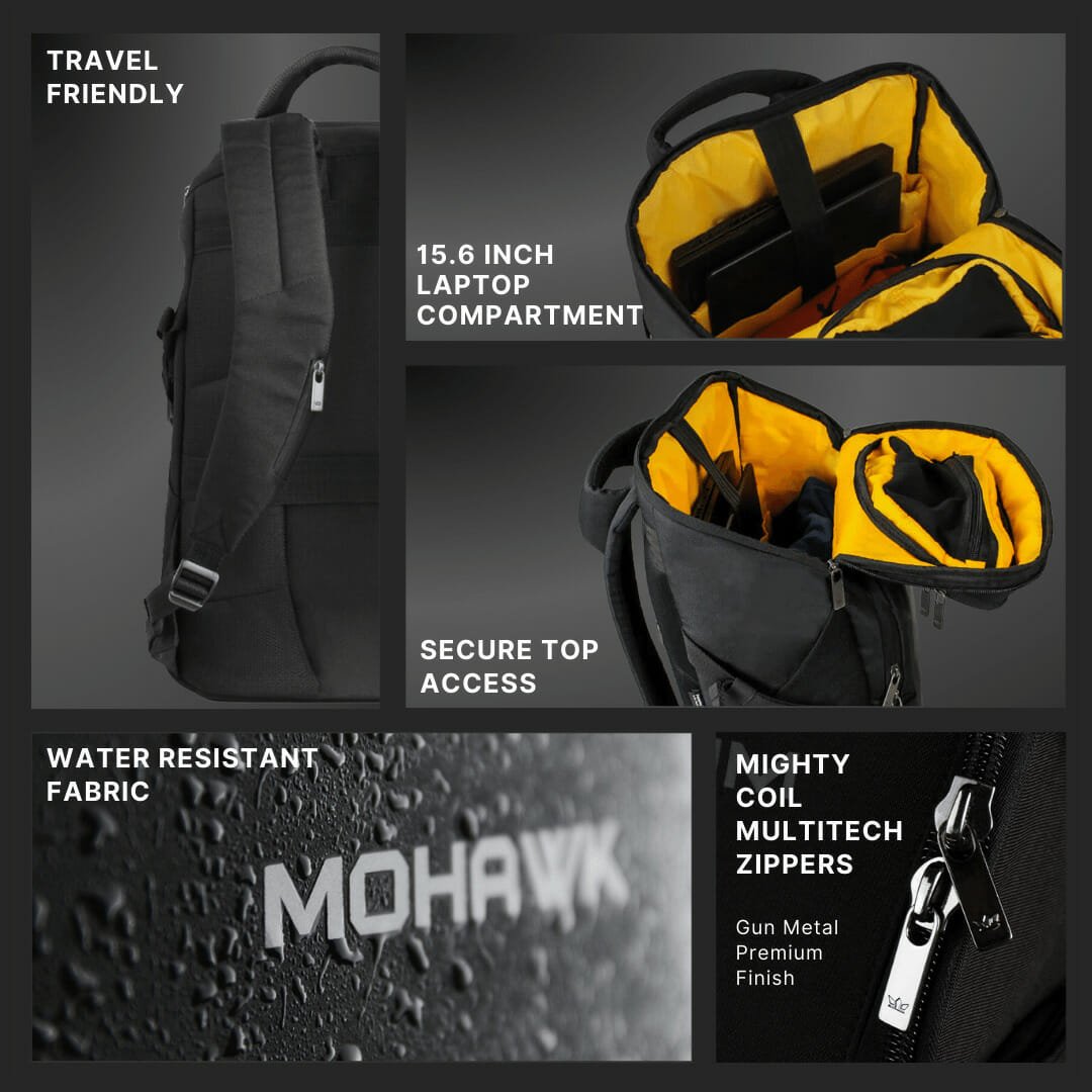 MOHAWK SENECA – Premium travel Laptop backpack (15.6 inch laptops)