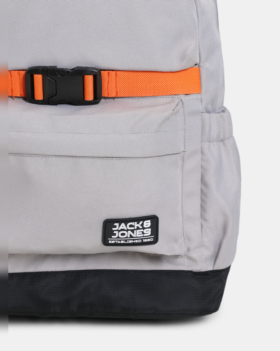 JACK & JONES GREY & ORANGE BACKPACK