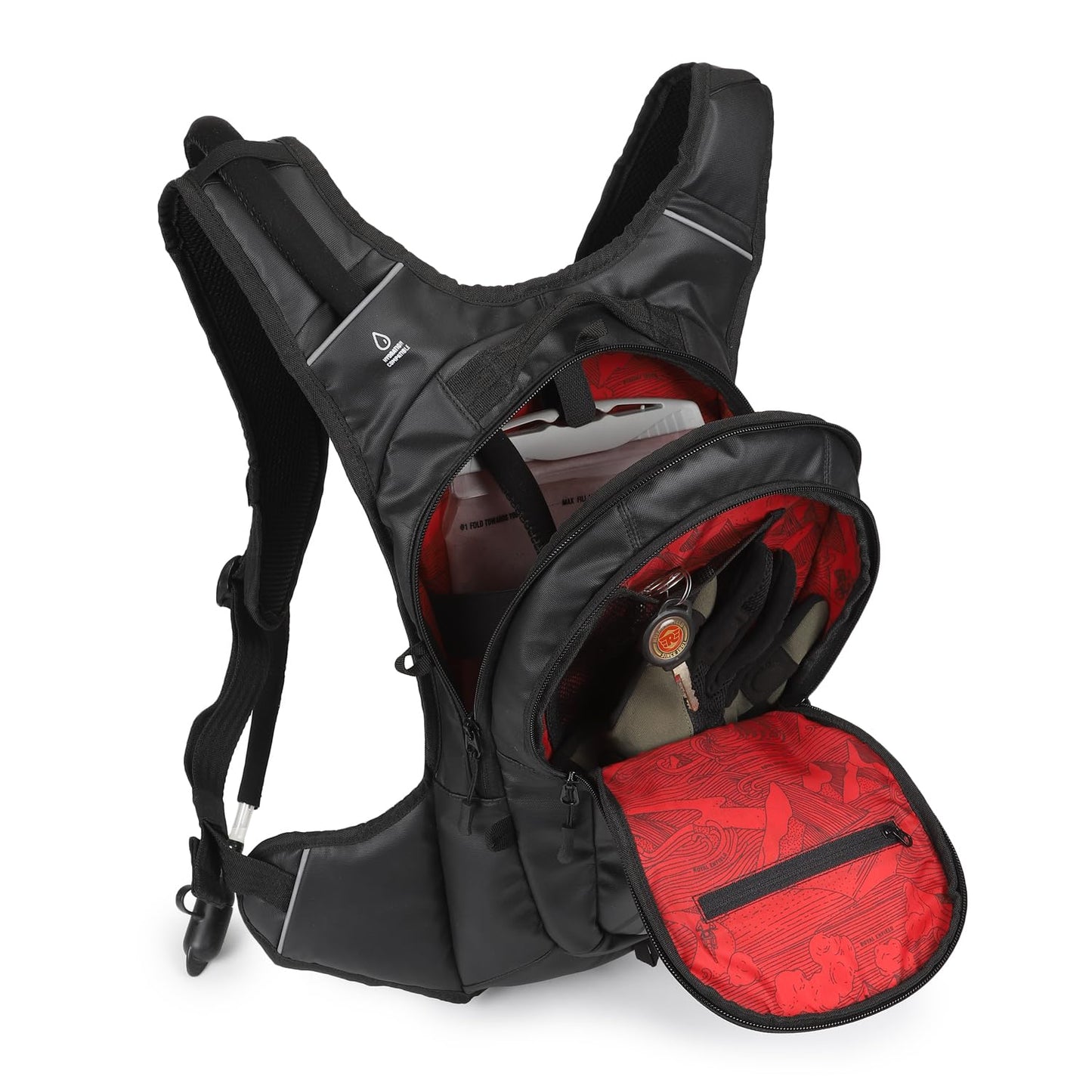 ROYAL ENFIELD QUENCH HYDRATION BACKPACK - BLACK