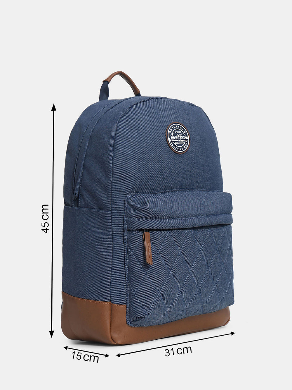BLUE FADED DENIM BACKPACK