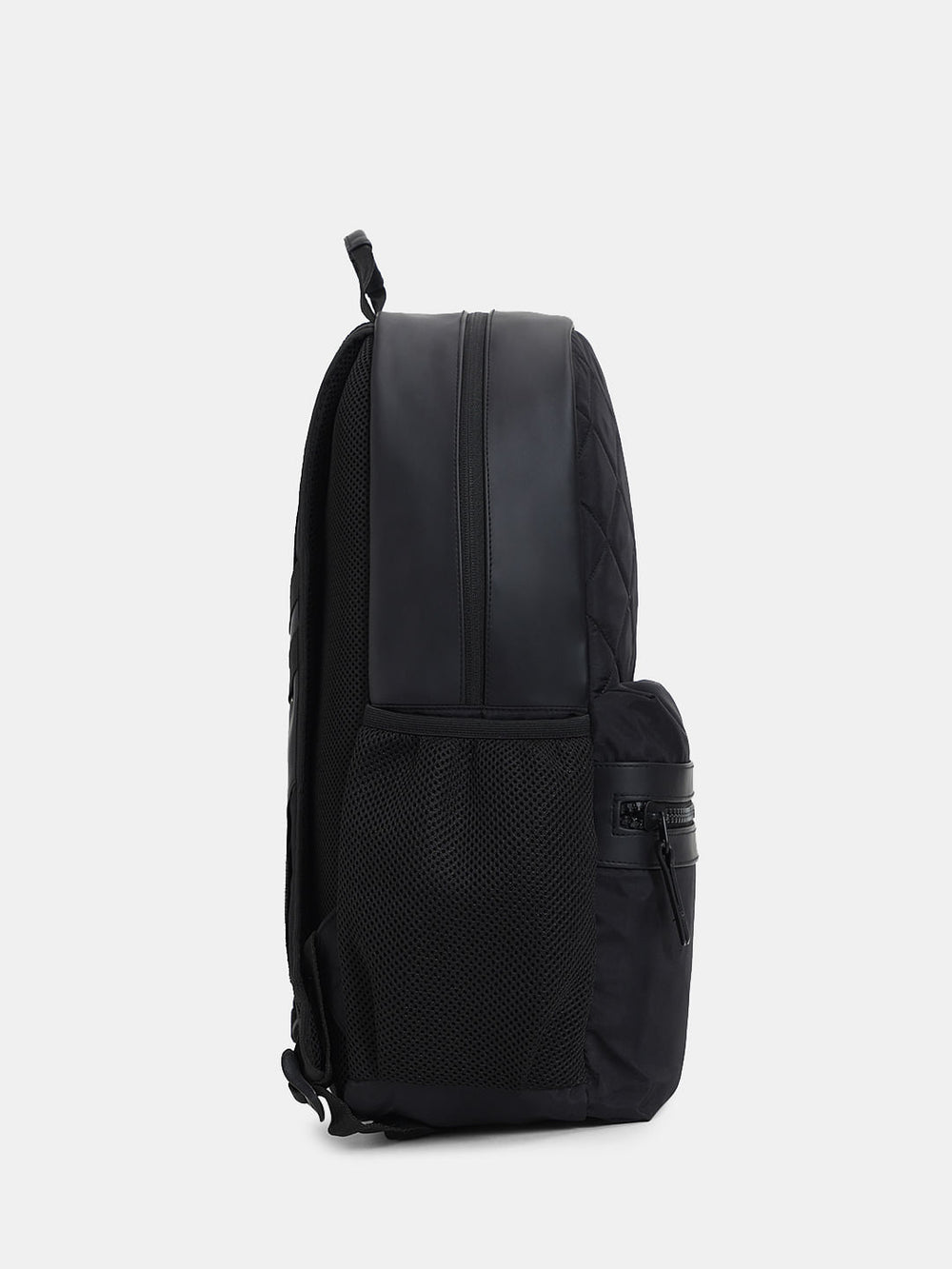 BLACK QUILTED PREMIUM BACKPACK