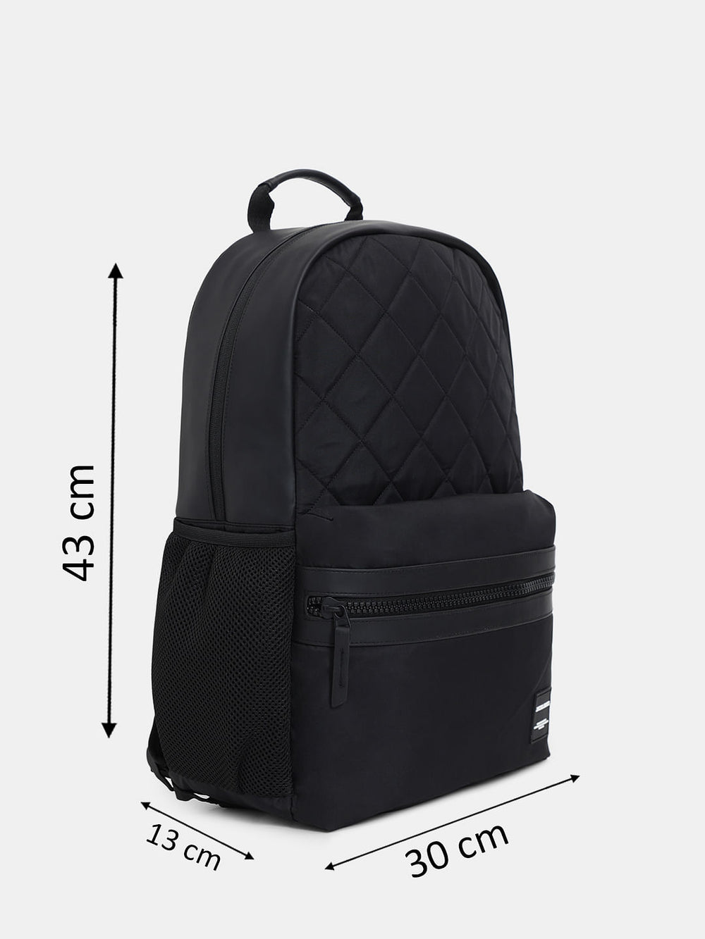 BLACK QUILTED PREMIUM BACKPACK