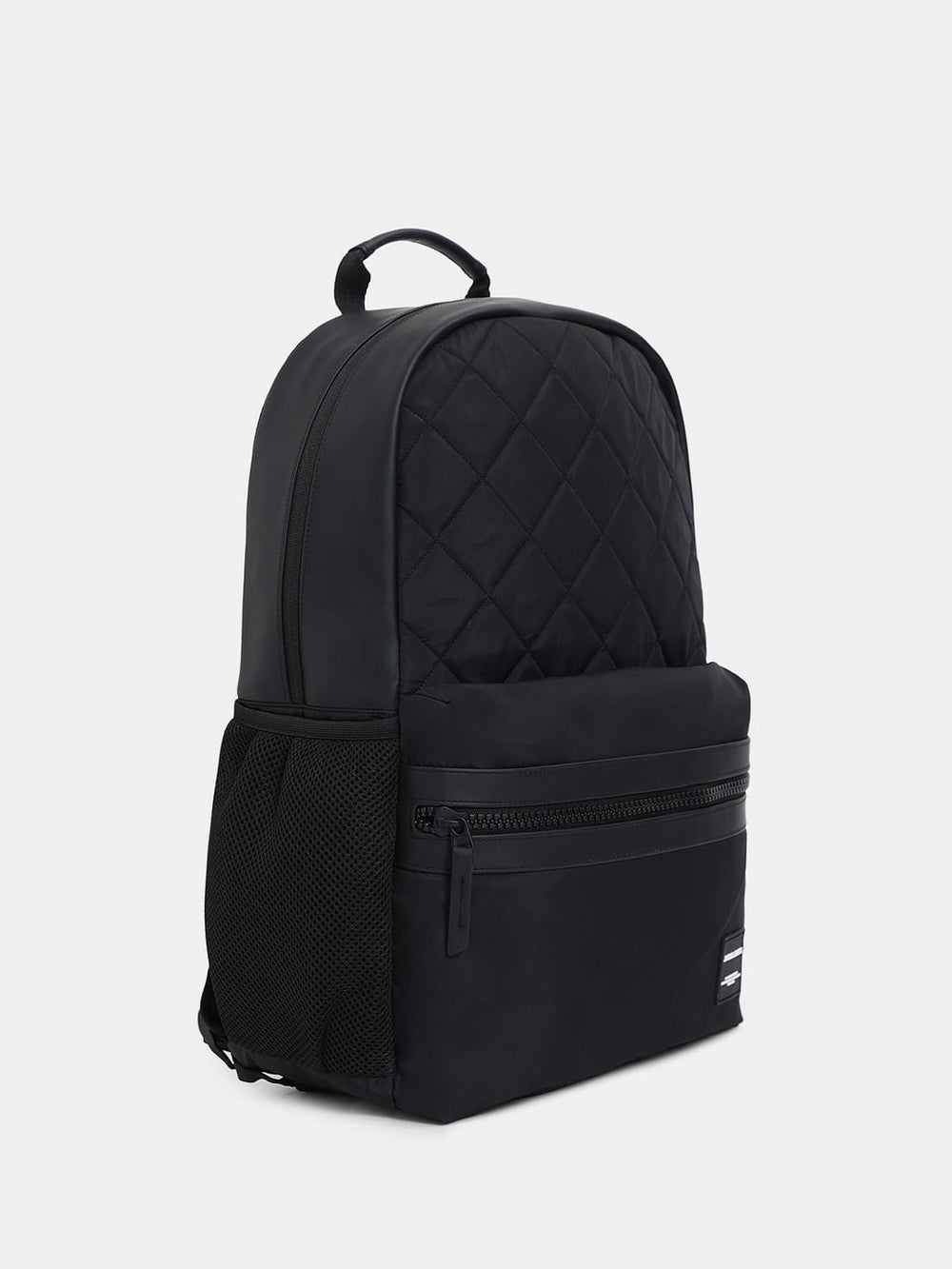 BLACK QUILTED PREMIUM BACKPACK