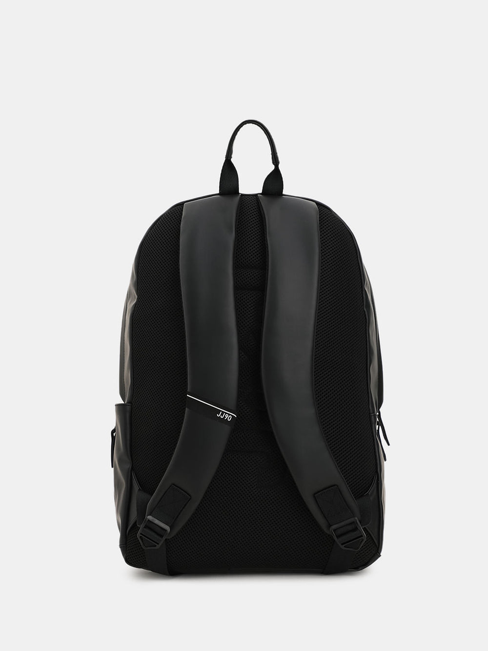 BLACK COLOURBLOCKED LAPTOP BACKPACK