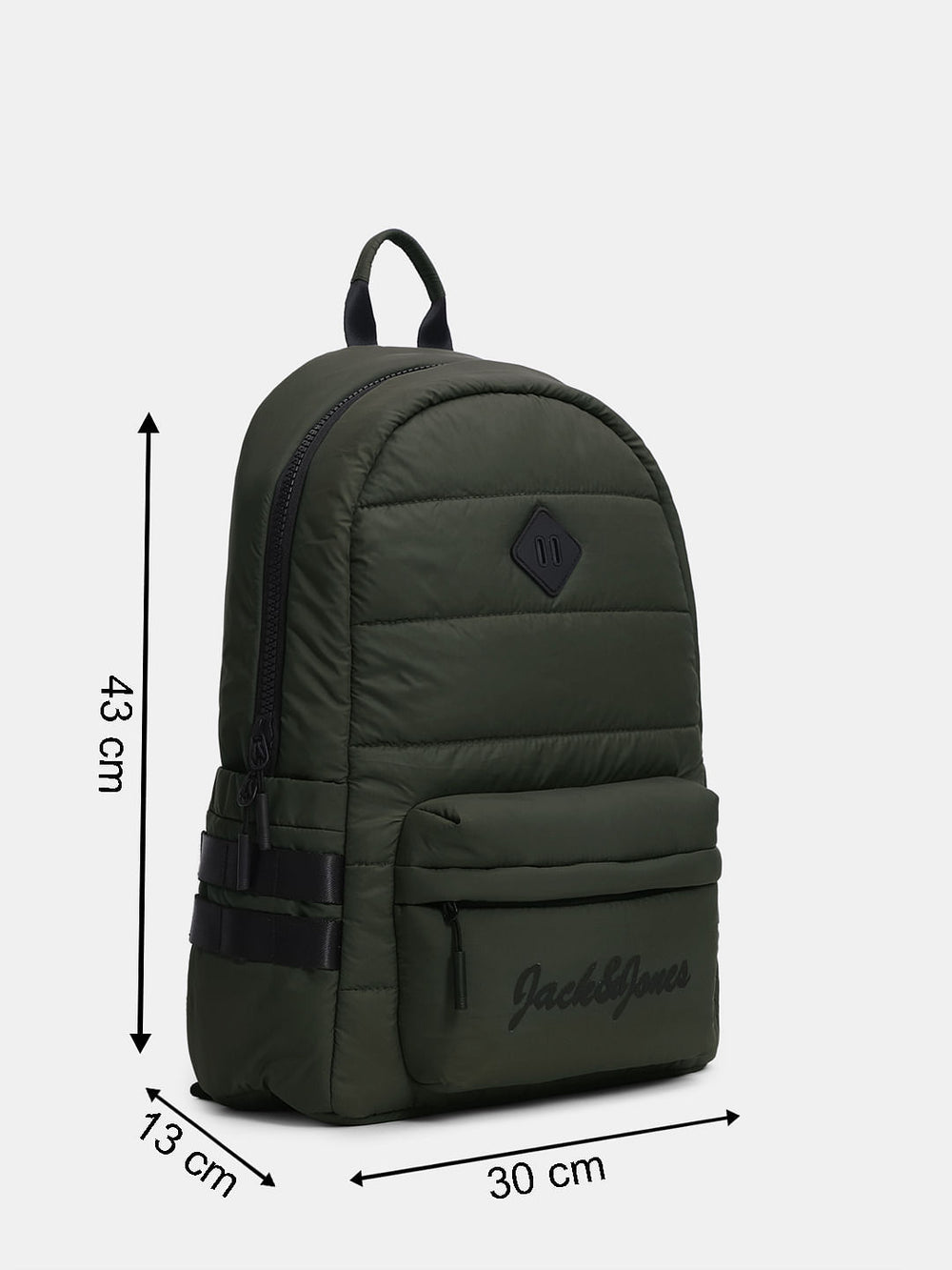 OLIVE GREEN QUILTED BACKPACK