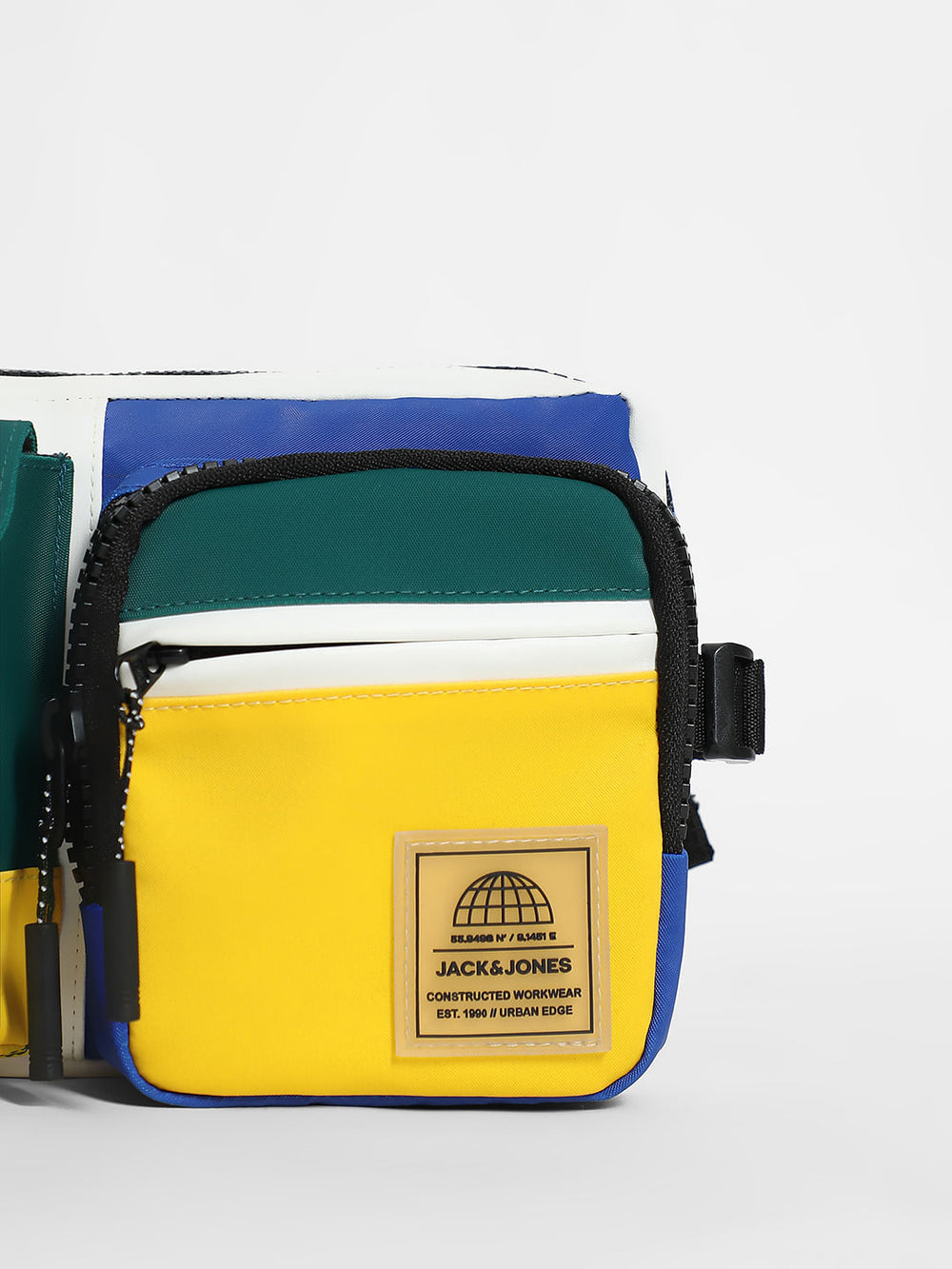 GREEN COLOURBLOCKED CHESTPACK