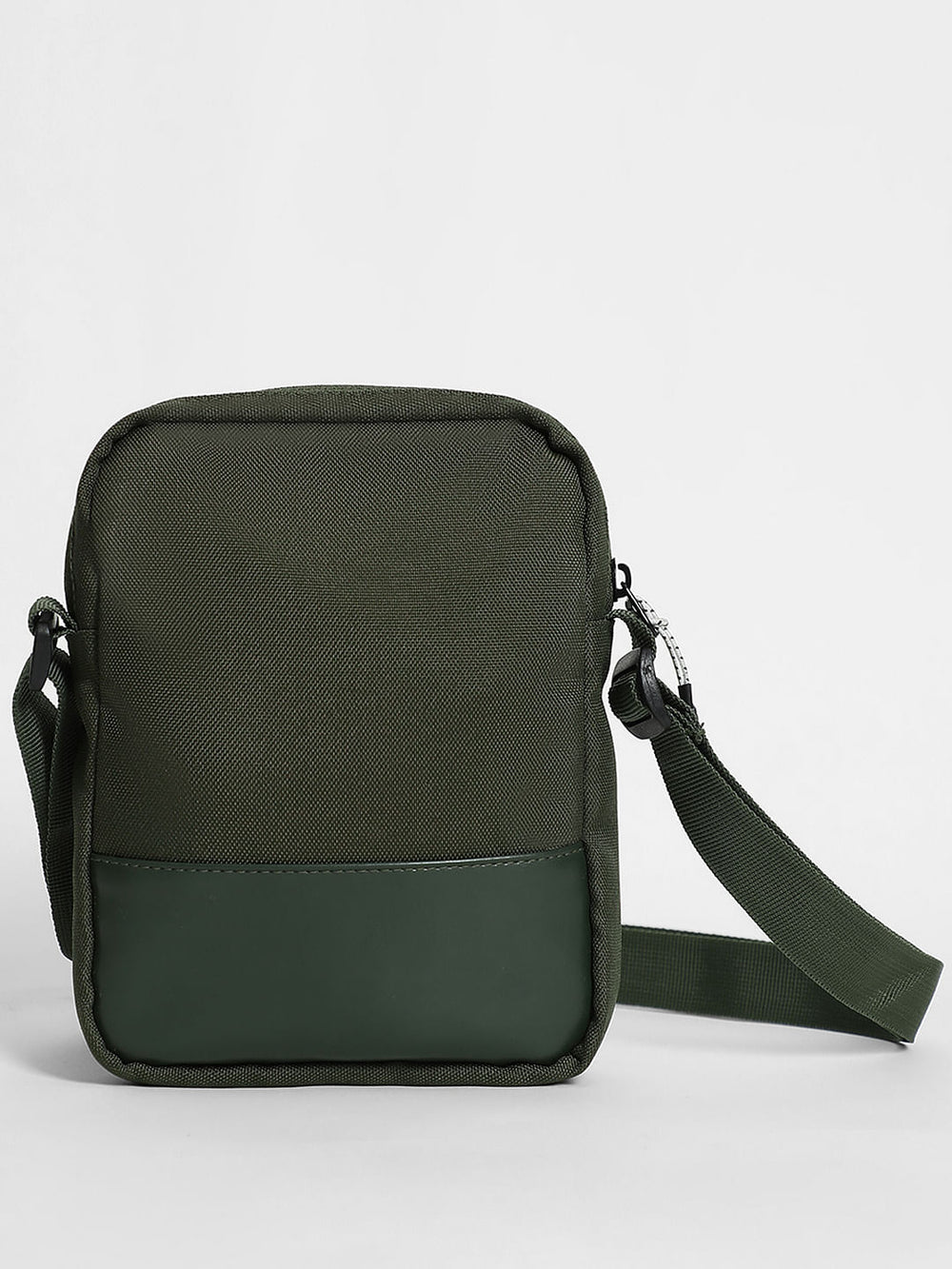 GREEN LOGO PRINT SLING BAG