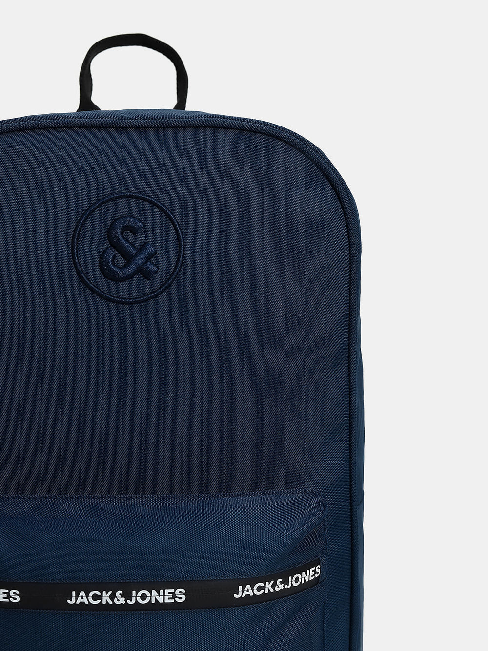 NAVY BLUE LOGO PRINT BACKPACK