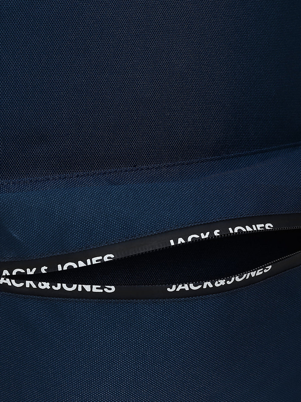 NAVY BLUE LOGO PRINT BACKPACK