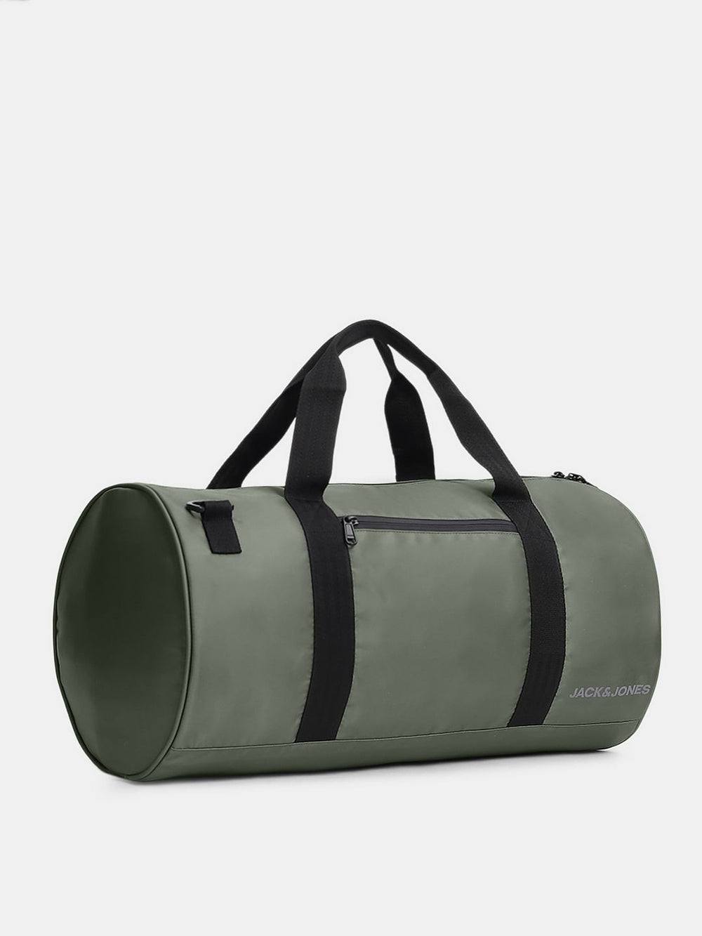 DARK GREY POLYESTER DUFFLE BAG
