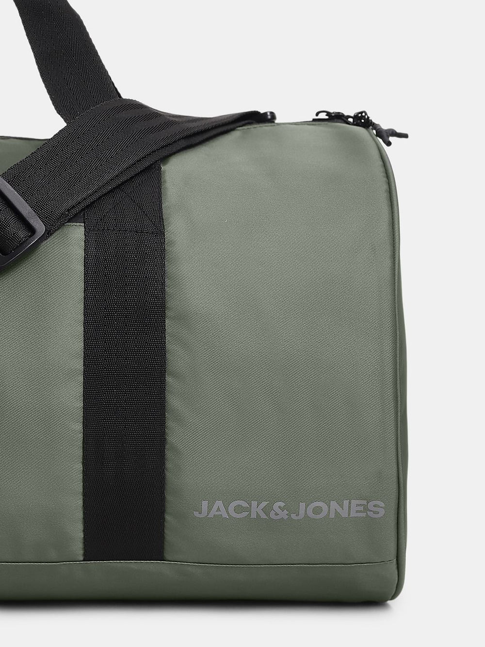 DARK GREY POLYESTER DUFFLE BAG
