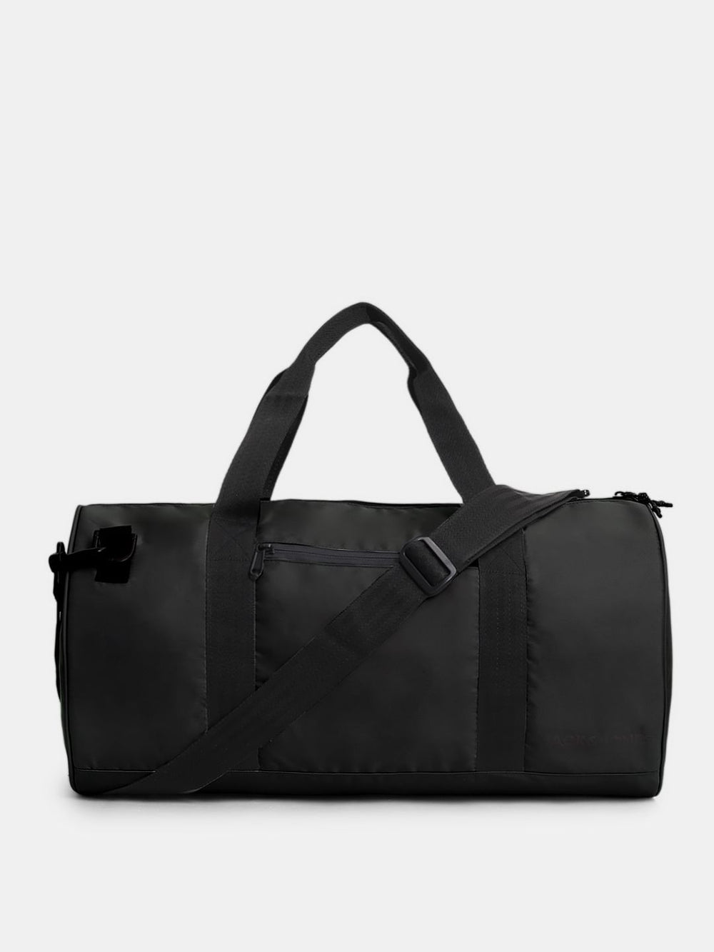 BLACK POLYESTER DUFFLE BAG