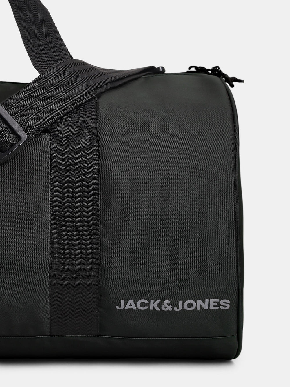 BLACK POLYESTER DUFFLE BAG