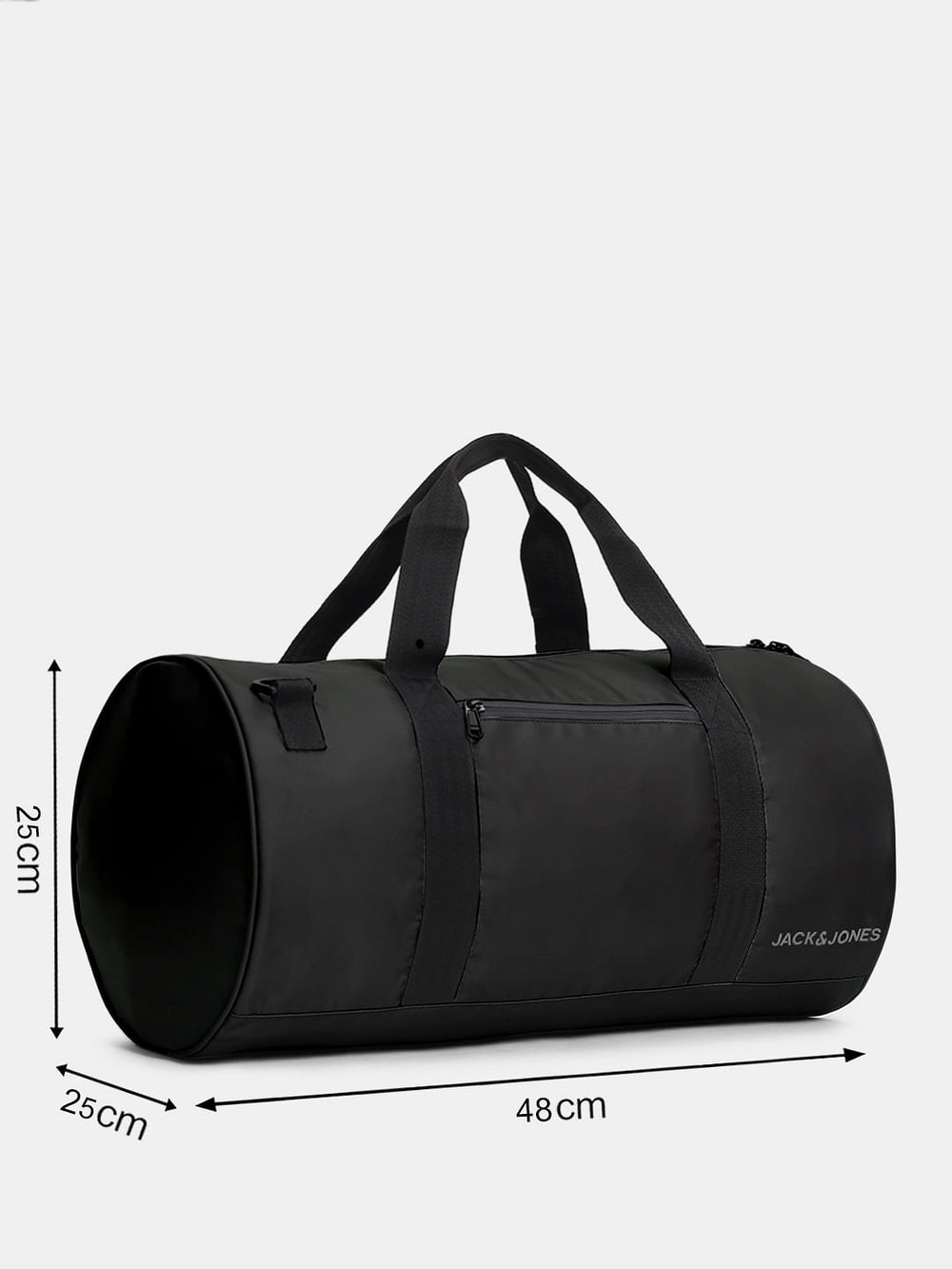 BLACK POLYESTER DUFFLE BAG