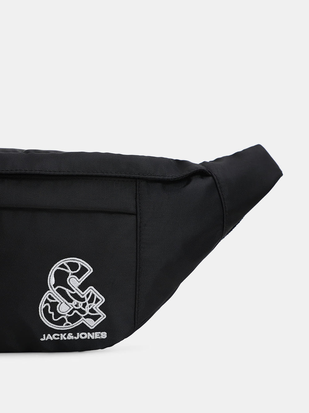 BLACK LOGO PRINT CHESTPACK