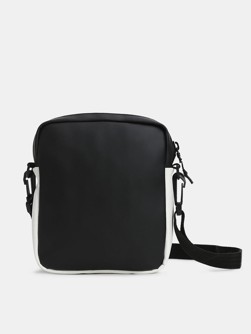 BLACK COLOURBLOCKED SLING BAG
