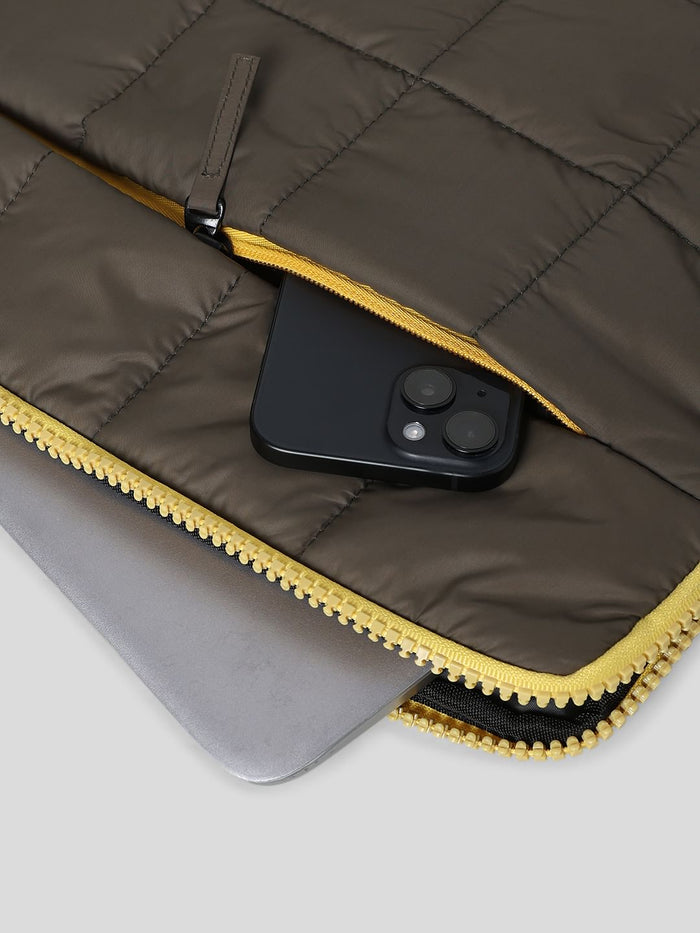 Green Puffer Laptop Sleeve