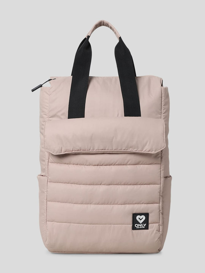 Beige Puffer Backpack
