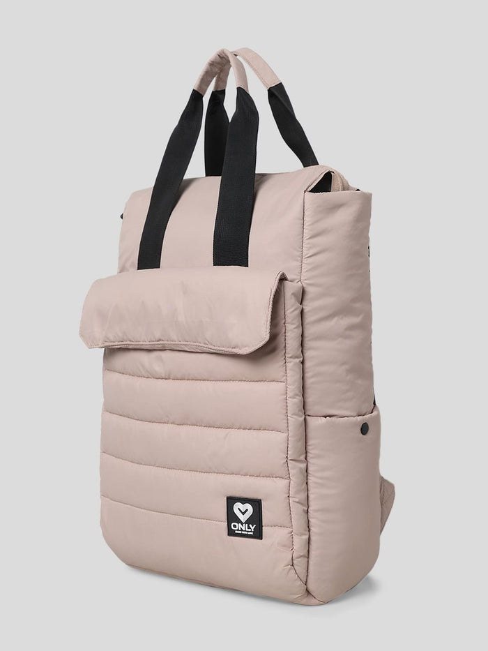 Beige Puffer Backpack