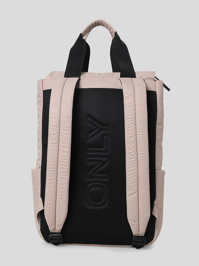 Beige Puffer Backpack