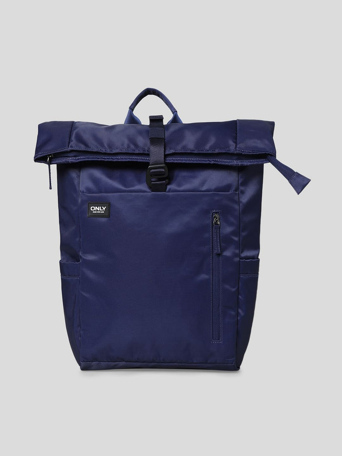Dark Blue Roll Top Backpack