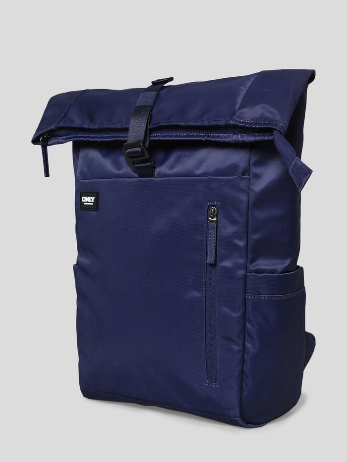 Dark Blue Roll Top Backpack
