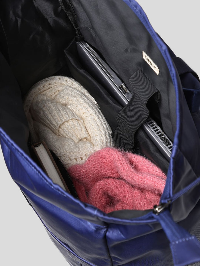 Dark Blue Roll Top Backpack