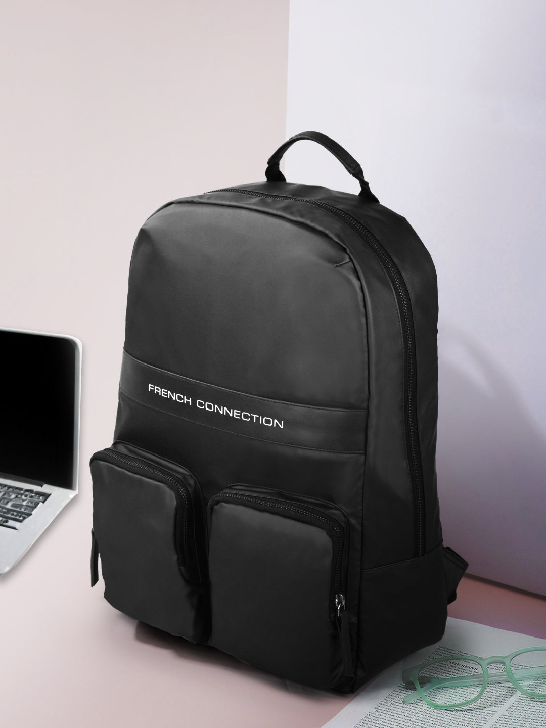 French Connection Black Backpack
