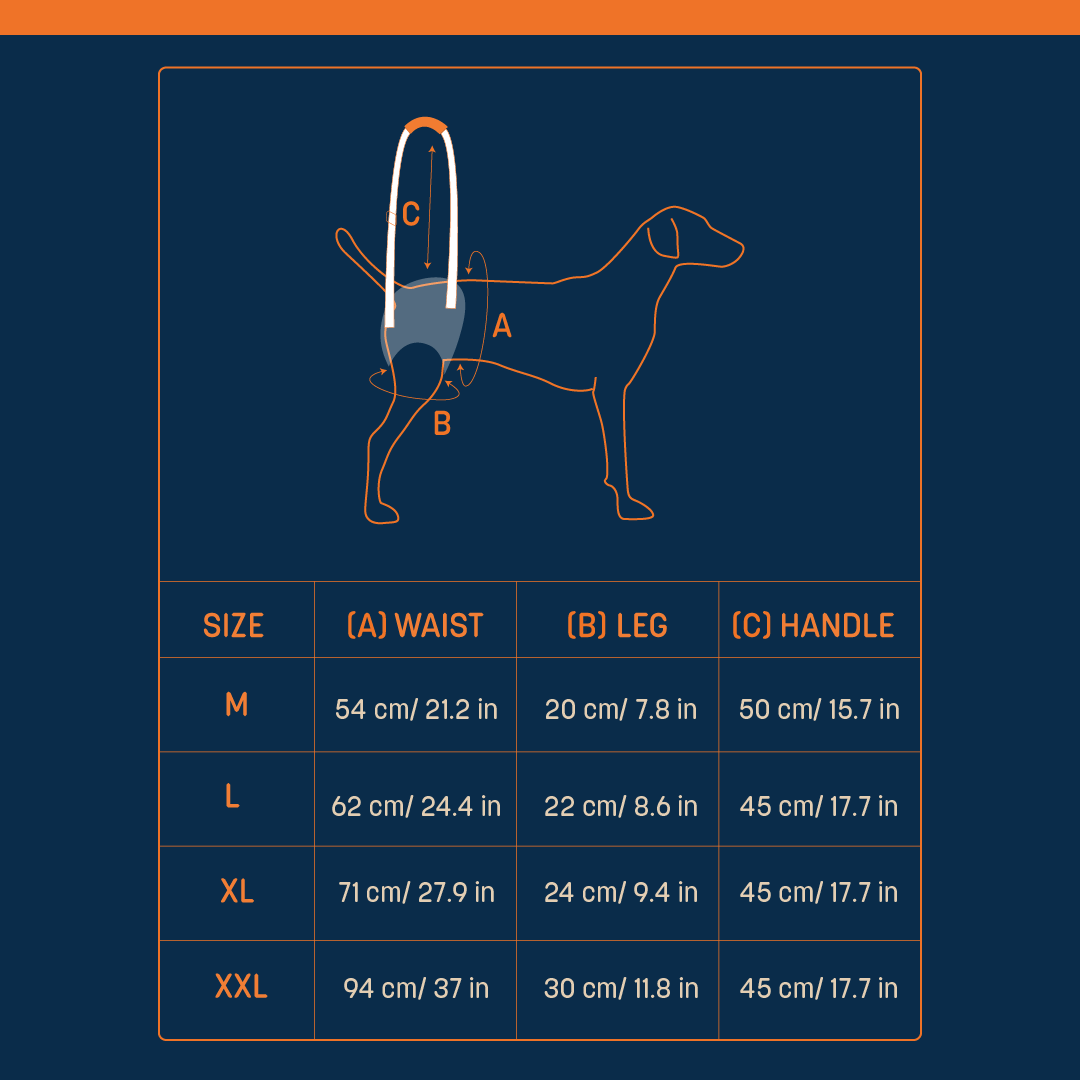 HUFT Trooper Hind Leg Support Lift Harness For Dogs