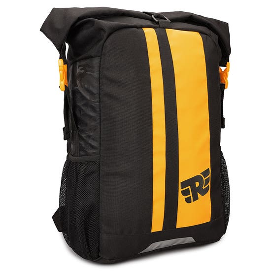 THIK & THIN STRIPES ROLL TOP BACKPACK - YELLOW