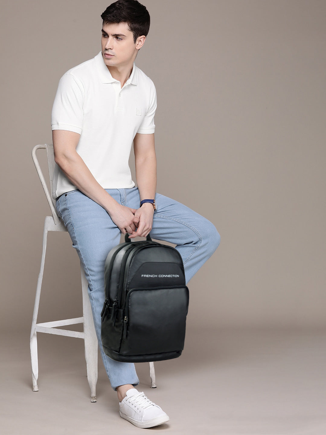 french connection janice mini backpack Jaxson in Paris W/Keychain Jaxson & Friends ethical and sustainable Musette bag. French Connection Black Backpack