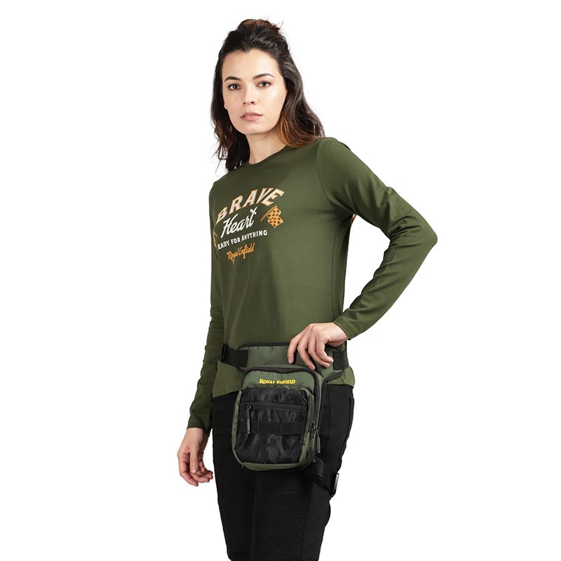 TRAILLOCK WOMEN'S THIGH BAG - DARK GREEN
