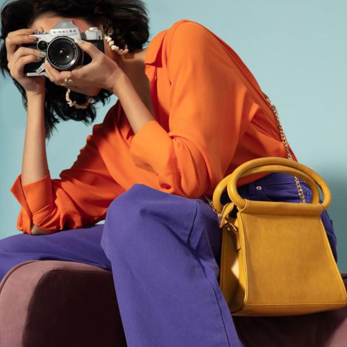 Elegant Mustard Sling Bag