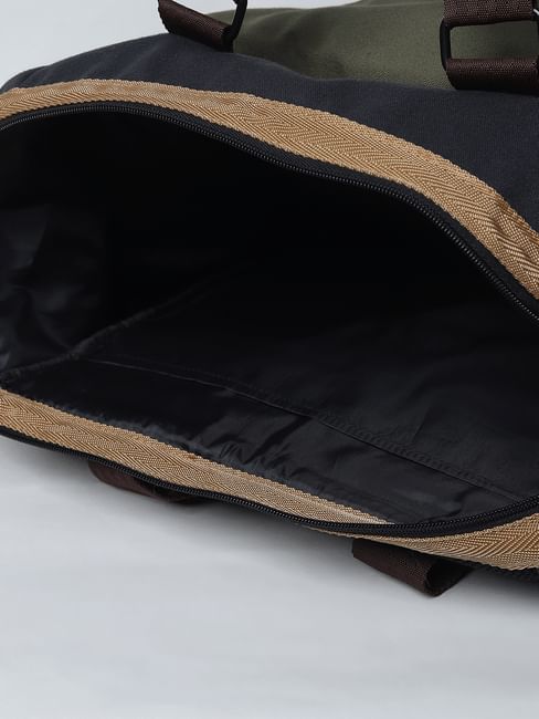 Jack & Jones Brown Colorblocked Backpack