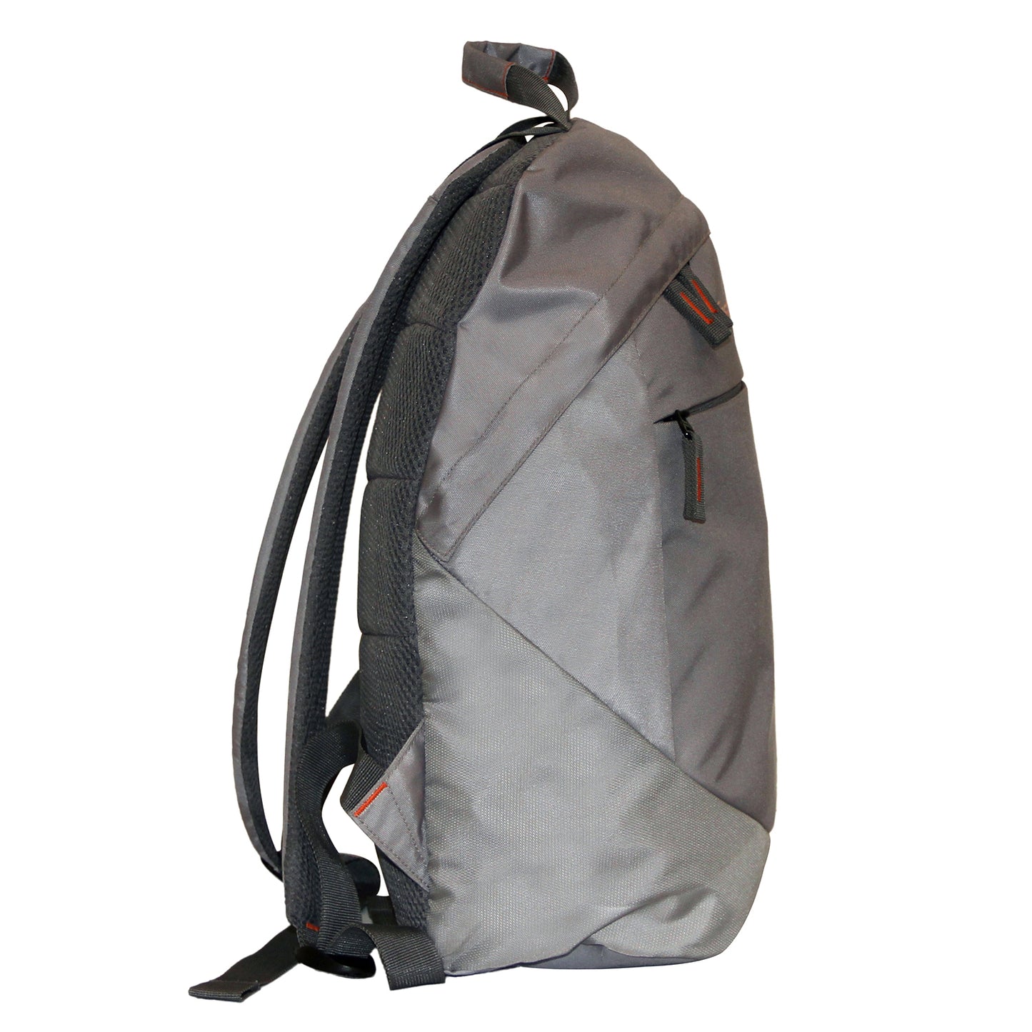 All Grey Polyester Backpack-02