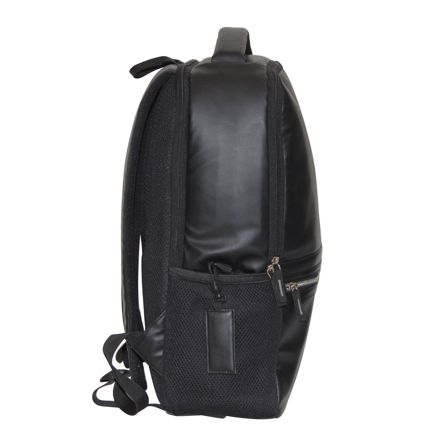 All Black PU Backpack