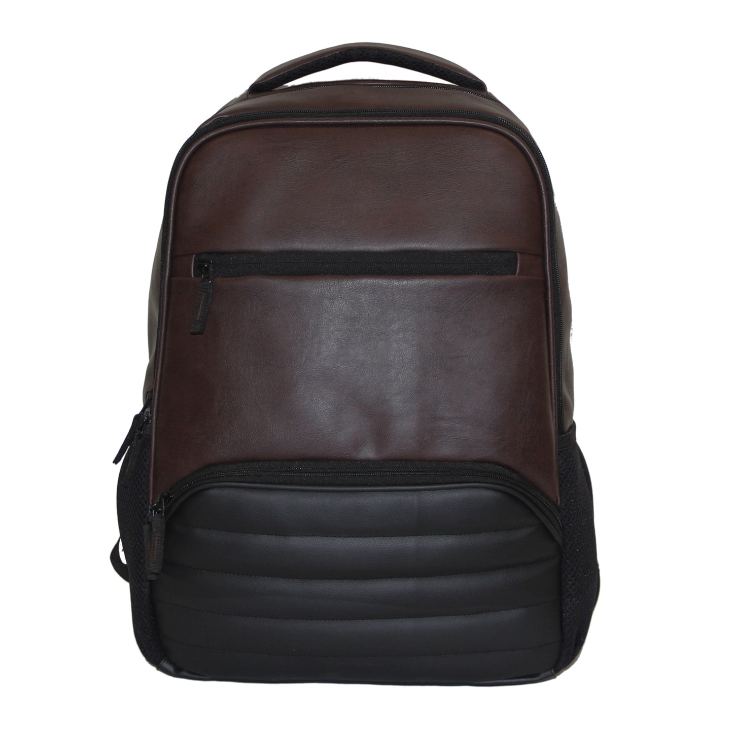 Black & Brown PU Backpack