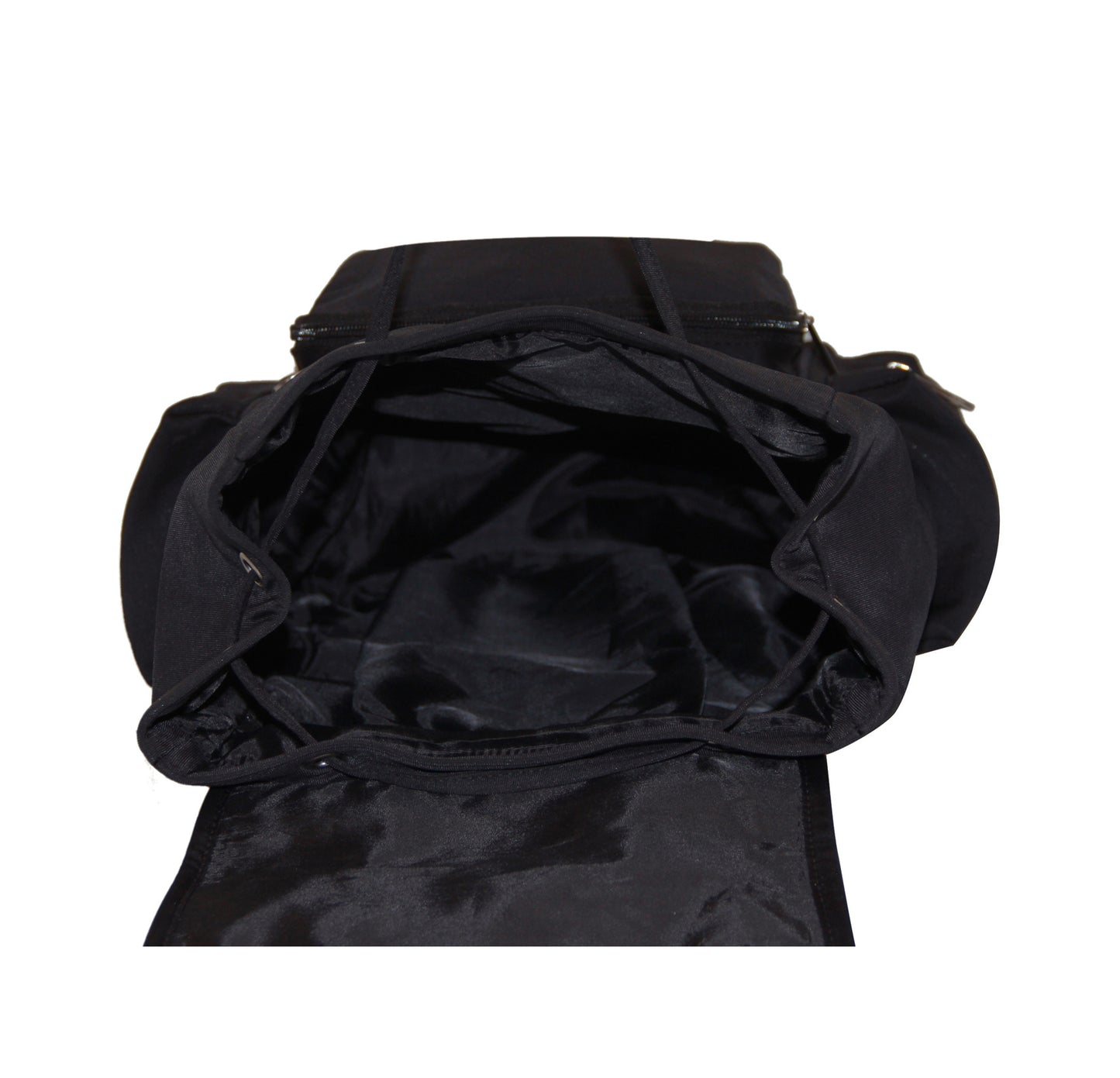 Black Buckled Rucksack