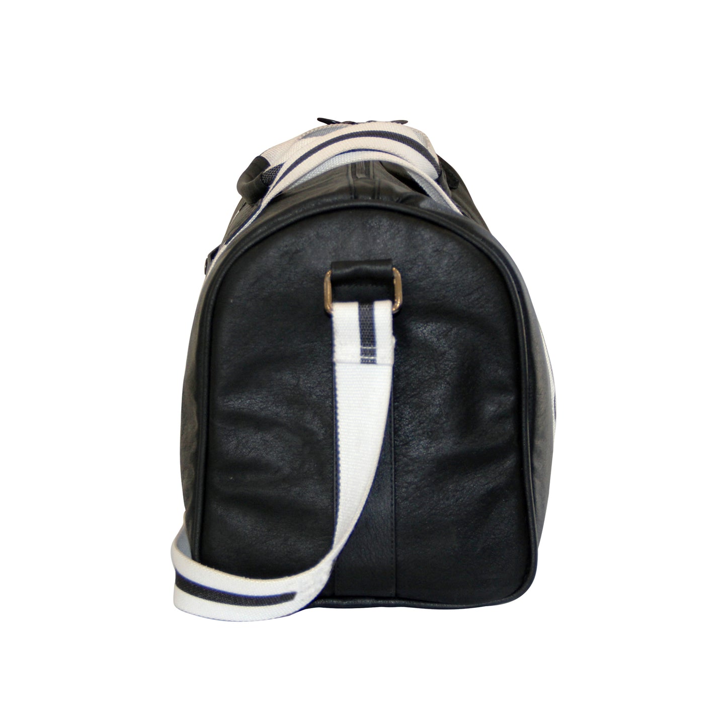 Black Faux Leather Weekender
