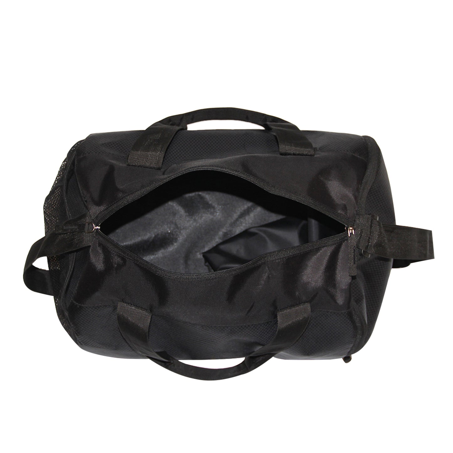 Black Polyester Basic Duffle bag