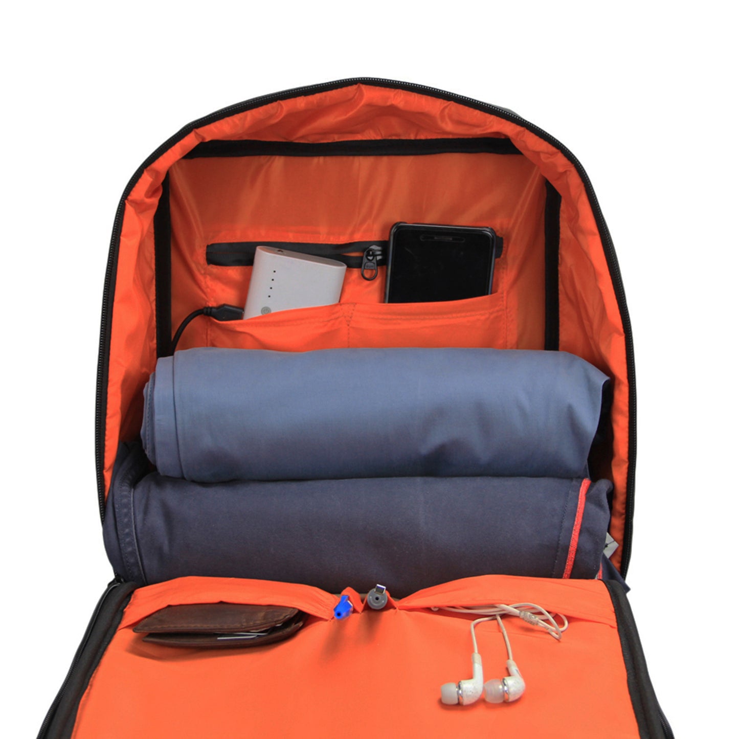 Black Polyester Business Backpack