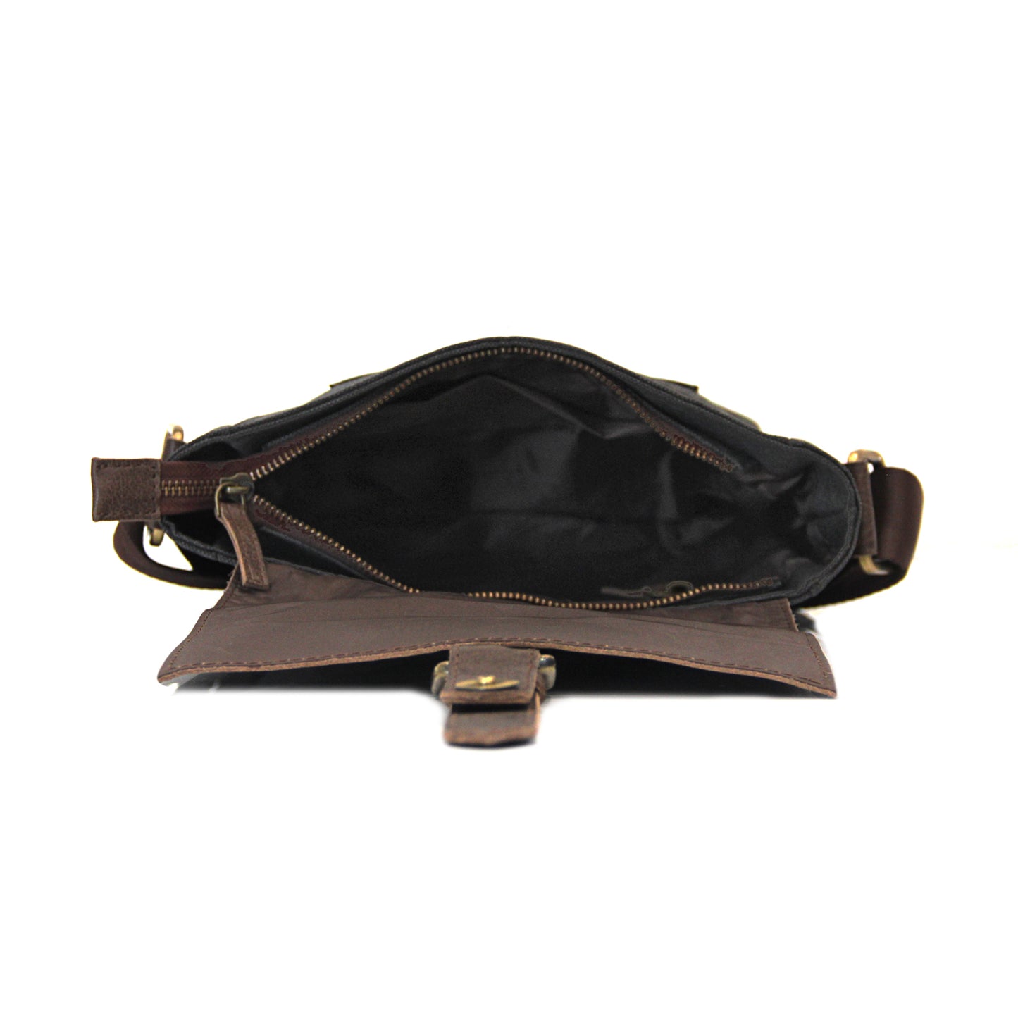 Brown & Grey Cross Body Bag