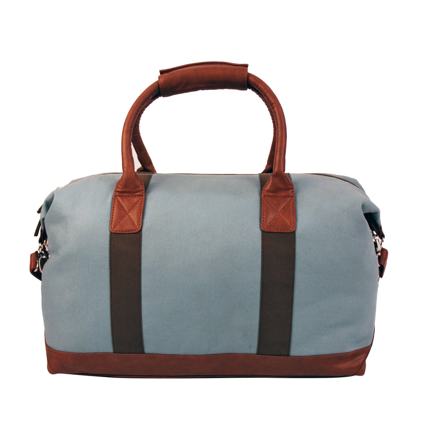 Canvas & Faux Leather Travel Bag
