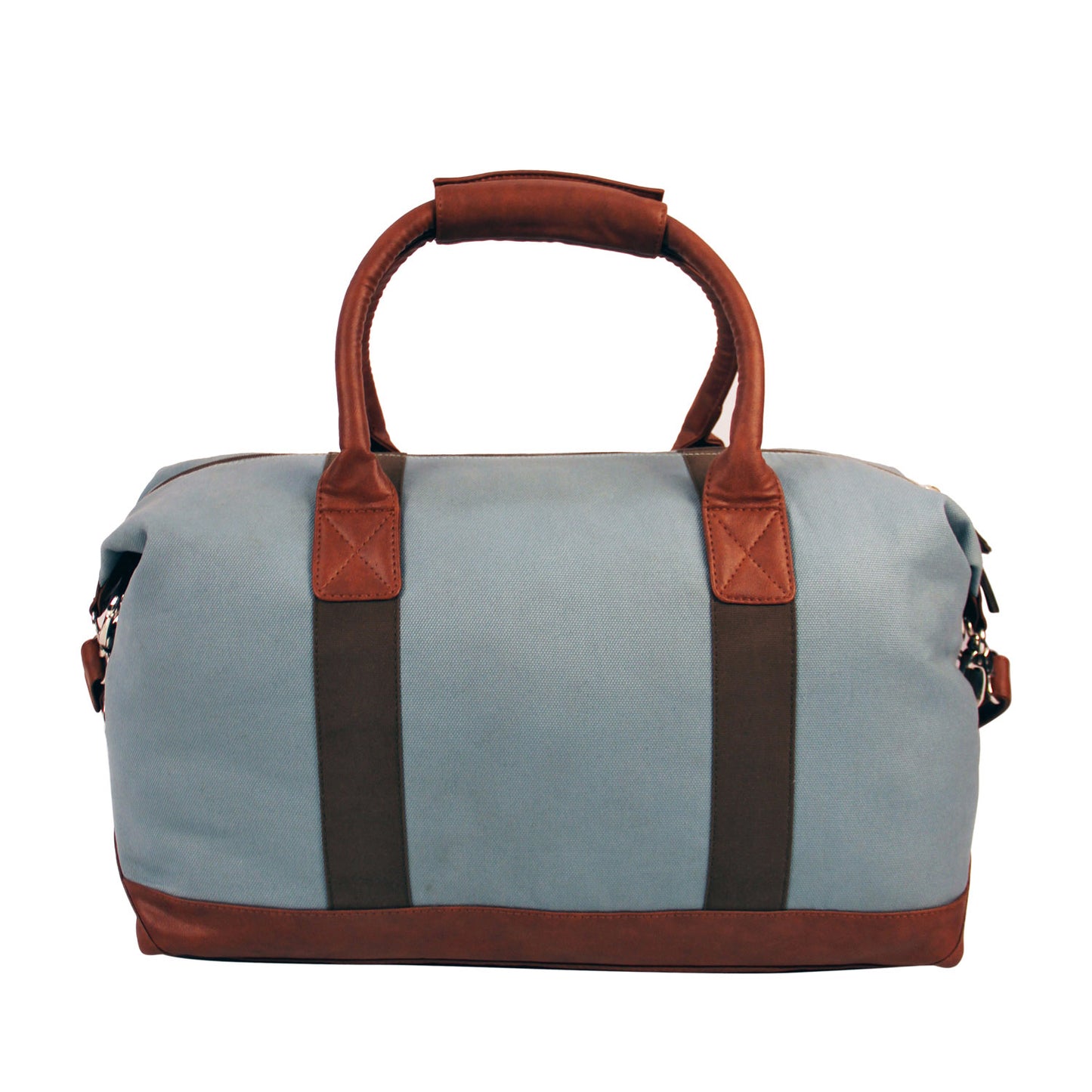 Canvas & Faux Leather Travel Bag